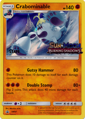 Crabominable SM47 Wave Holo STAFF Promo - SM3 Burning Shadows Prerelease